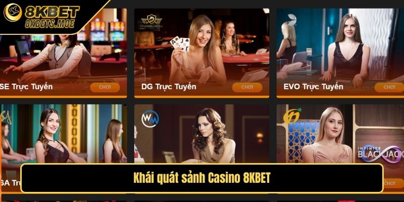 Khái quát sảnh Casino 8KBET